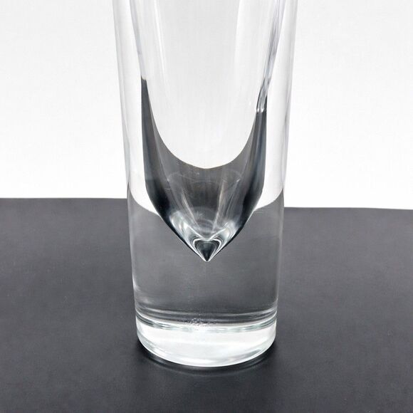 Vintage Italian Glasses Set of 6 Mid Century Modern Barware Bullet Heavy Glass - Picture 4 of 7